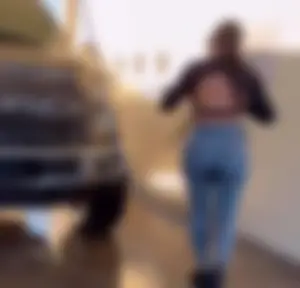 Latina Bubble Ass Washing Her Car