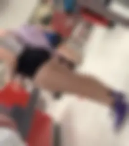 White Girl With Cheeks Out In Target