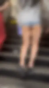 OC Asian Coed Short Shorts Butt Out