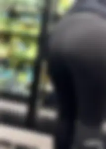 Chic magically reveals VPL with a sweet deep bendover‼️