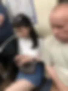 A Cute Candid Girl in a Jean Skirt With Awesome Slim Legs Sitting With Crossed Legs, Subway Creepshots