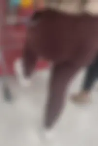 PAWG with Big FIT BOOTY in burgundy leggings