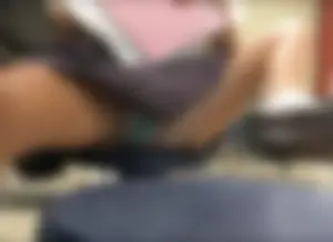 College in a skirt girl accidentally flashing panties in class