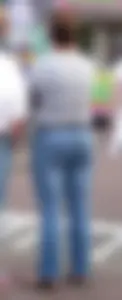 Hot candid moms in tight blue jeans street creepshots