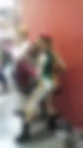 Cosplay Candid - Hot Blonde with Pale Skin