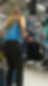LEGGINGS / SPANDEX  Hot Readhead with BUBBLE BUTT