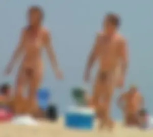 Nude beach and topless girls