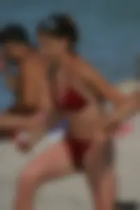 Beach voyeur girls in bikinis, thongs and topless