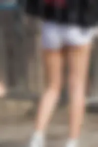 Candid skinny Chinese asses in shorts