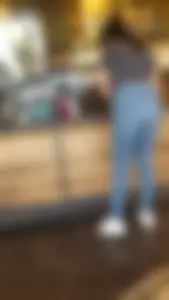 Latin teen in tight jeans