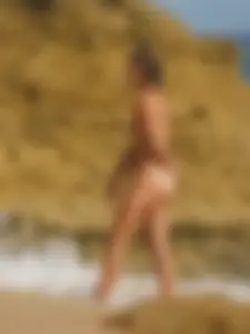 Nude beach and topless girls