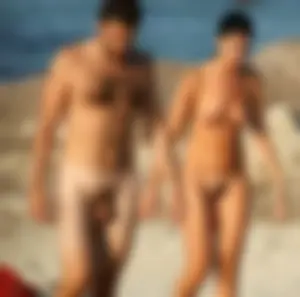 Nude beach and topless girls