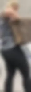 Donkey blonde milf PAWG in leggings