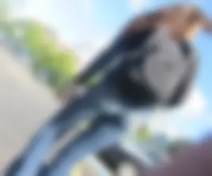 Hot Tall Candid Girl With a Backpack Walking Through a Parking Lot Creepshots