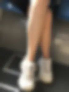 Candid girl sitting in a bus hot legs closeups