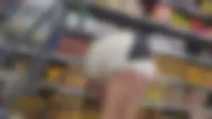 Somebody’s Wife Showing Off In Open Stitch White Shorts