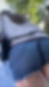 Cute Bubble With Tight Jean Shorts Wedgie (OC)