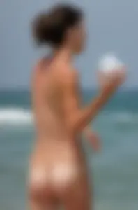 Nude beach and topless girls