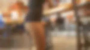 Candid sexy Hooters girls in their uniforms