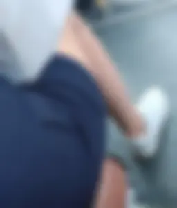 Young Candid Girl's Legs Closeup in a Public Bus Creepshot