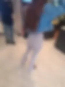 Cute girl in white leggings  (first OC)