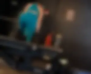 Gym Girl Bending Over in Blue Leggings (OC and GIFS)