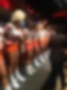Candid sexy Hooters girls in their uniforms