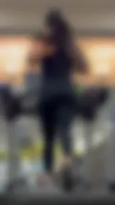 Gym girl puts on a show on the treadmill w/ GIFS