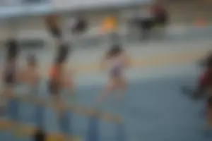 Candid track and field girls