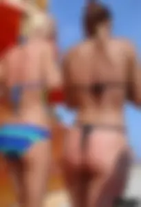 Sexy beach and bikini girls