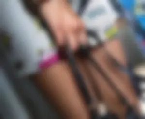 Train Creepshot Girl with Hot Thin Legs