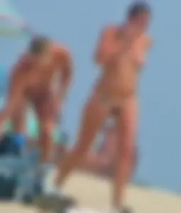 Nude beach and topless girls