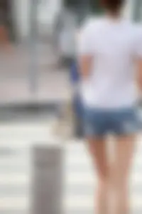 Candid skinny Chinese asses in shorts
