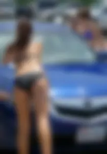 Sexy bikini car wash girls