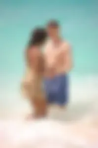Assortment of sexy babes at the beach in bikinis