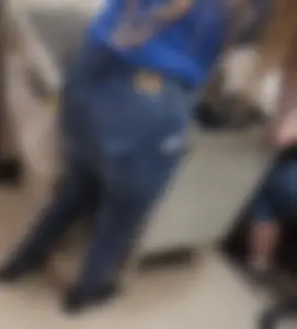 Blonde Coworker in tight jeans. Round 4