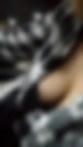 Girl in Checkered Shirt Cozy Downblouse Closeup Photo