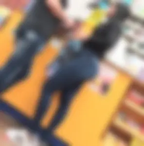 Nice a$$ in pet shop