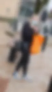 Blonde teen’s juicy booty in wet look leggings!