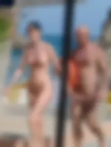Nude beach and topless girls