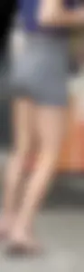 Tight college ass in yoga shorts and sandals