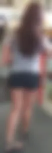 Nice girl in mini shorts store creepshots
