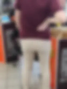 Girl in a gas station