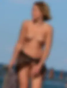 Nude beach and topless girls