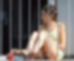 Neighbor student upskirted showing her panties and in bikinis