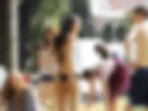 Two candids on swimming pool