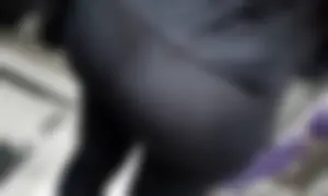 Huge ass in black leggings