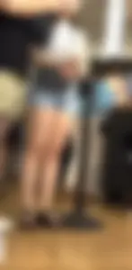Cute asian with great legs in shorts