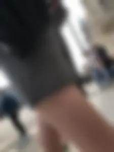 Two Teen Girls in Matching Shorts With Slim Legs on the Crosswalk Large Creepshots Gallery