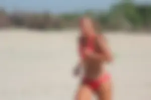 Lifeguard tournament girls on the beach